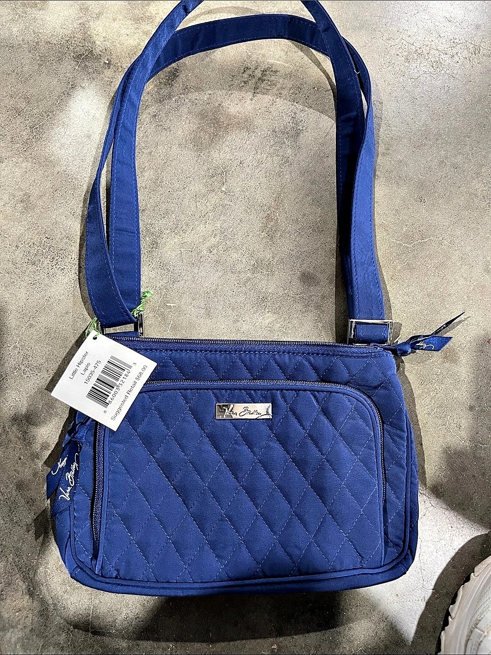 Vera Bradley Little Hipster Crossbody Bag in Blue NWT